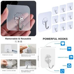 PACK OF 10 ADHESIVE SINGLE HOOK