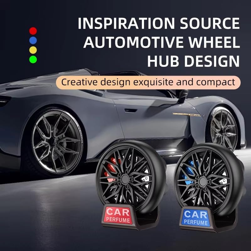 Bushineco Speed Wheel Hub Car Air Vent Aromatherapy – Stylish Car Perfume Diffuser - Image 7