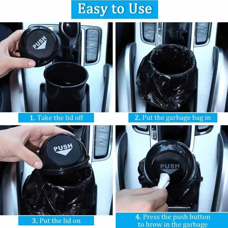Mini Car Trash Dust Bin