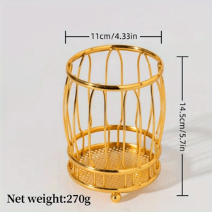 Golden Kitchen Spoon Holder