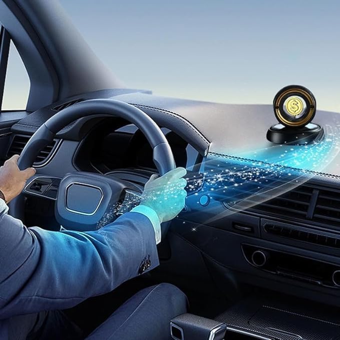 Good Luck Solar Car Air Freshener – Dashboard Aromatherapy Diffuser with Fragrance Tablet - Image 7