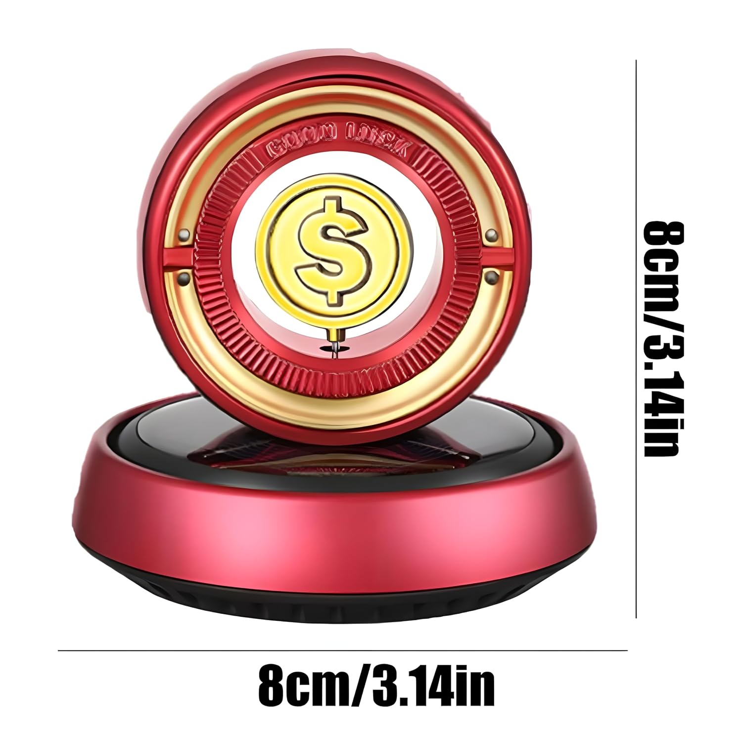 Good Luck Solar Car Air Freshener – Dashboard Aromatherapy Diffuser with Fragrance Tablet - Image 4