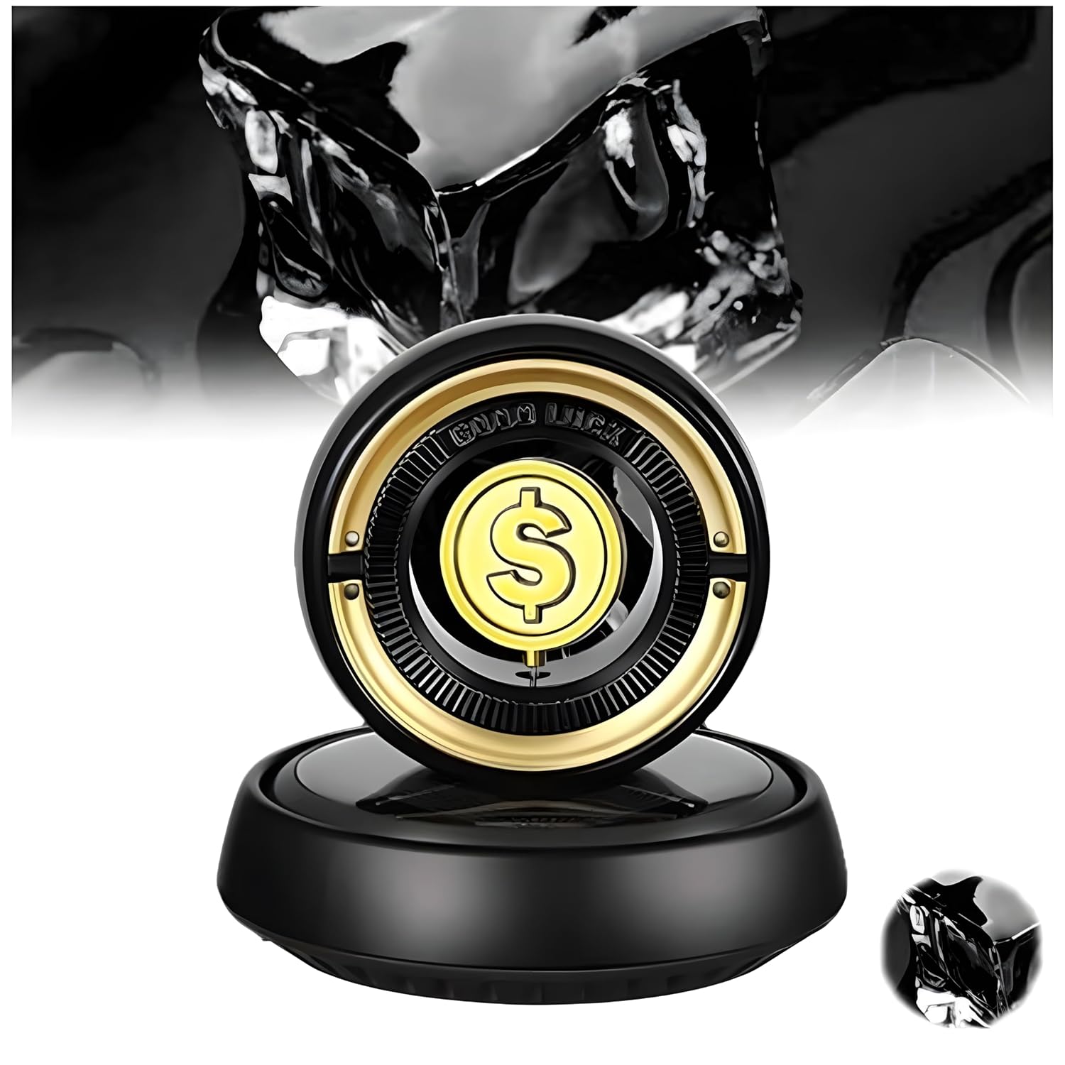 Good Luck Solar Car Air Freshener – Dashboard Aromatherapy Diffuser with Fragrance Tablet - Image 11