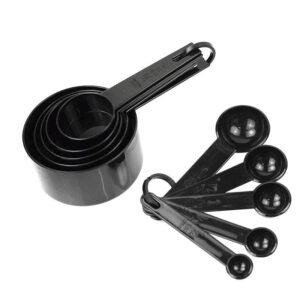 Plastic Measuring Cup & Spoon 10 Pcs Set