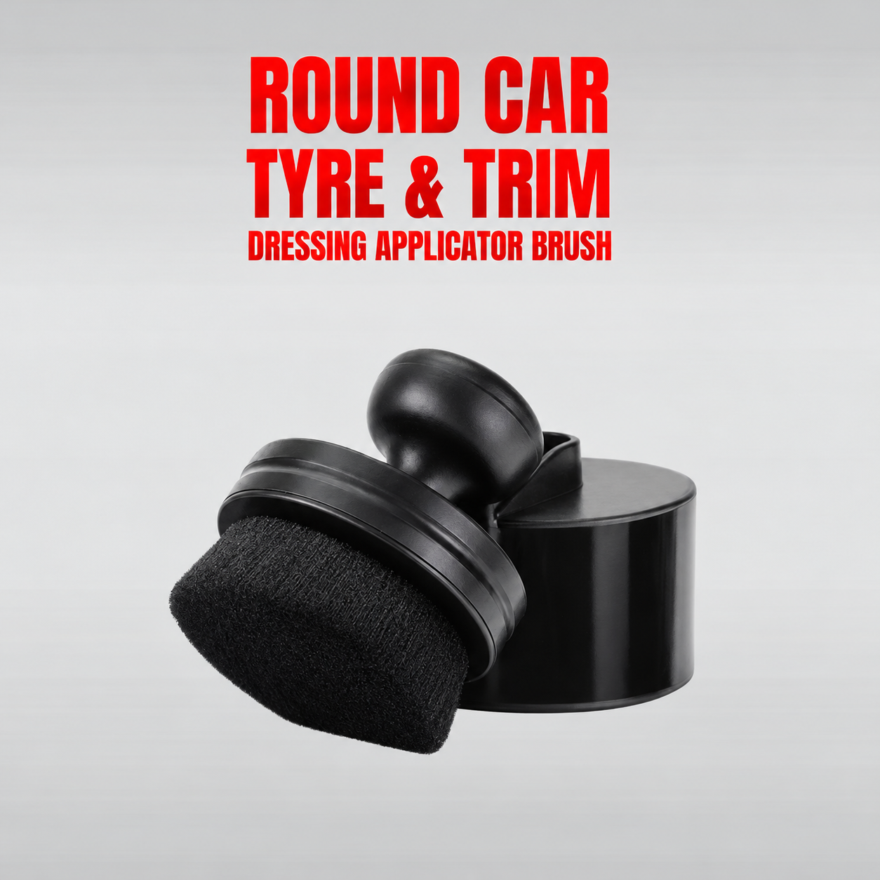 Round Car Tyre & Trim Dressing Applicator Brush