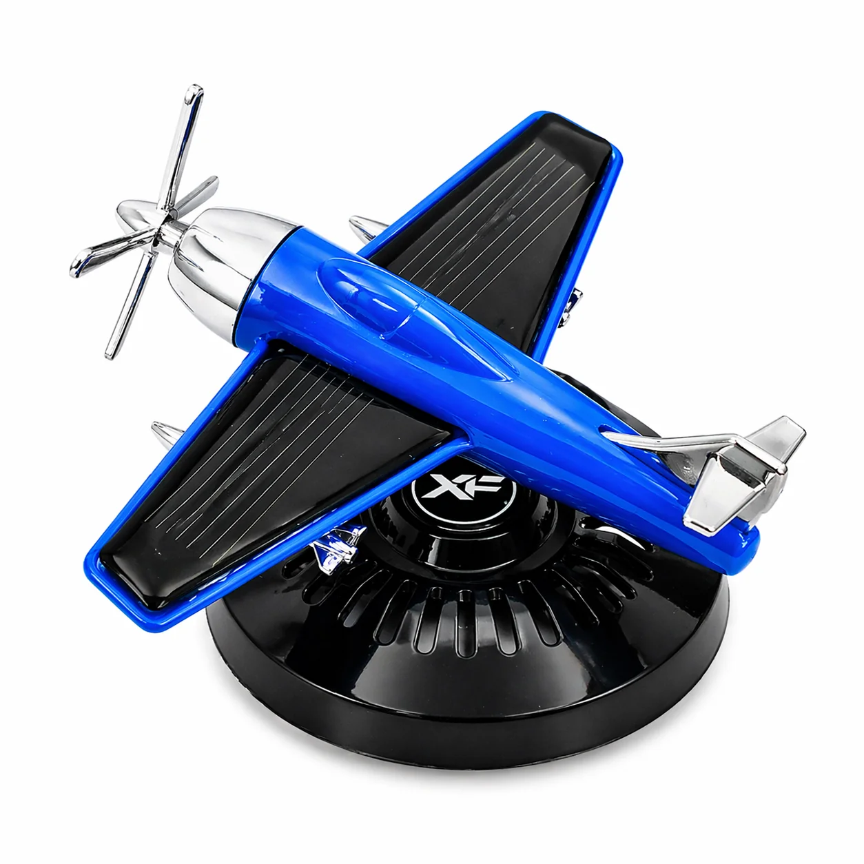 Solar Airplane Car Fragrance Air Freshener | Rotating Propeller - Image 3