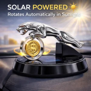 Solar Powered Leopard Car Dashboard Fragrance