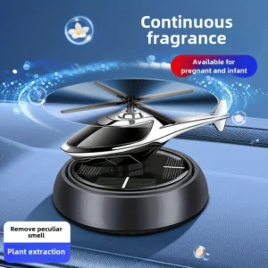Solar Powered Rotating Helicopter Car Air Freshener