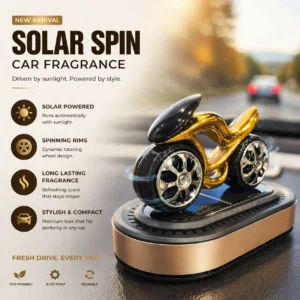Alternative view of Solar Spin Car Fragrance Air Freshener | Rotating Dashboard Perfume