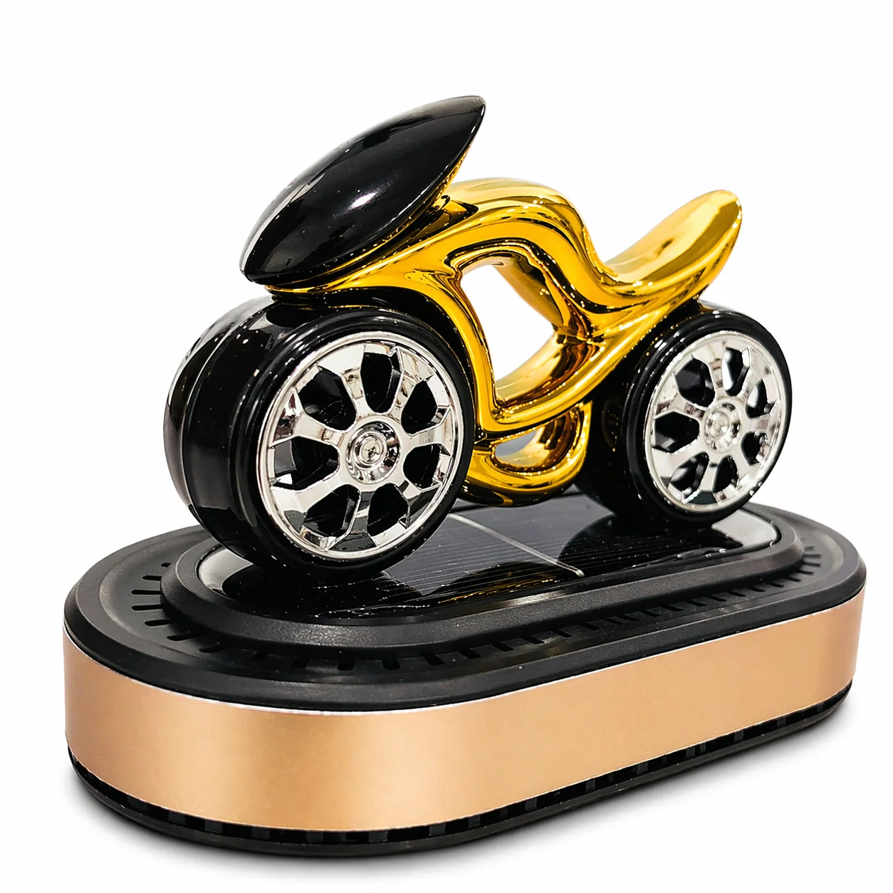 Solar Spin Car Fragrance Air Freshener | Rotating Dashboard Perfume - Image 3