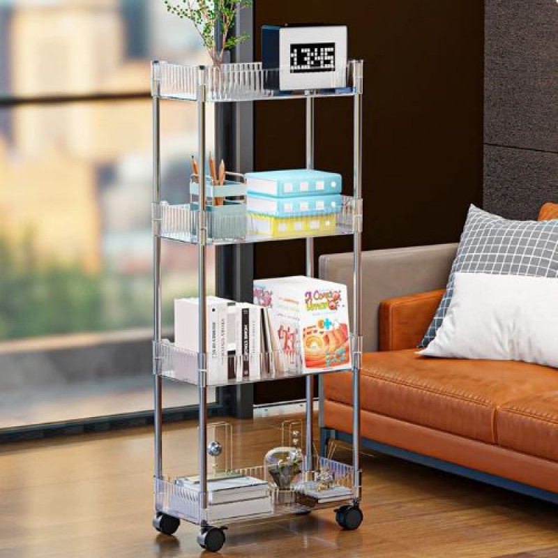 Premium Acrylic Luxury Trolley – Stylish Multipurpose Storage Organizer - Image 3