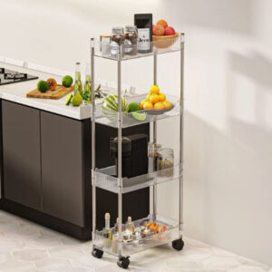 Alternative view of Premium Acrylic Luxury Trolley – Stylish Multipurpose Storage Organizer