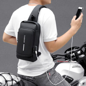 Alternative view of Anti-theft Cross Body Bag – Random Color – Lightweight Travel Shoulder Bag