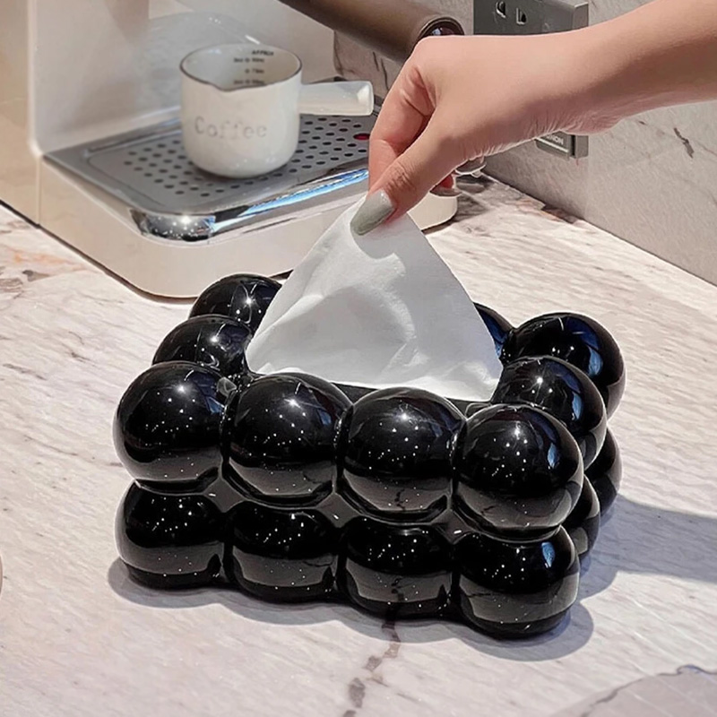 Bubble Design Tissue Box – Decorative Bubble-Shaped Tissue Holder - Image 3