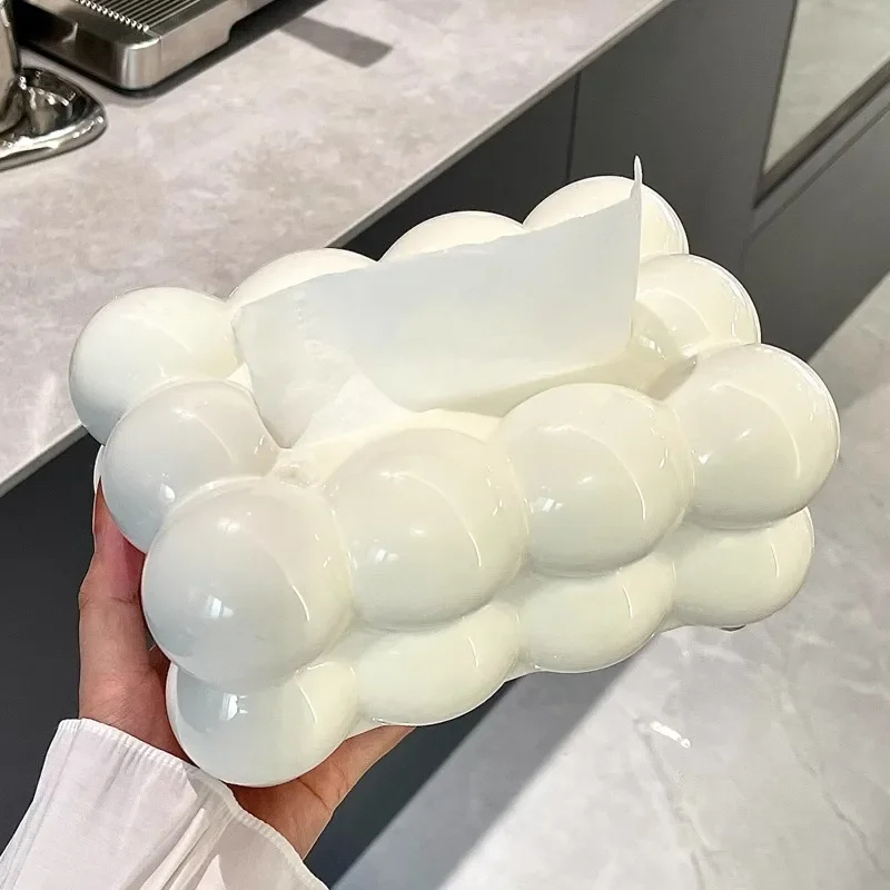 Bubble Design Tissue Box – Decorative Bubble-Shaped Tissue Holder - Image 4