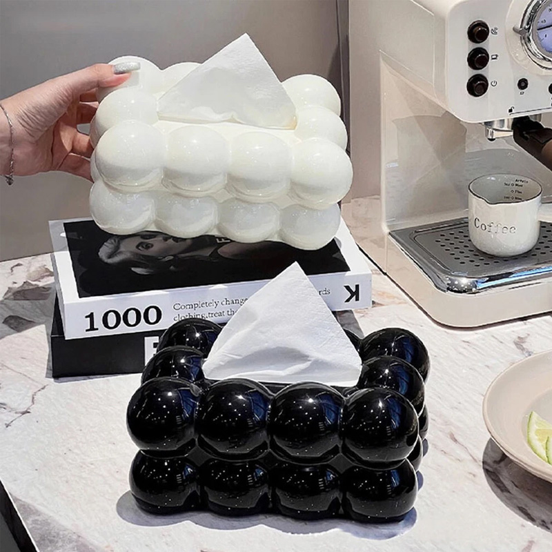 Bubble Design Tissue Box – Decorative Bubble-Shaped Tissue Holder - Image 5
