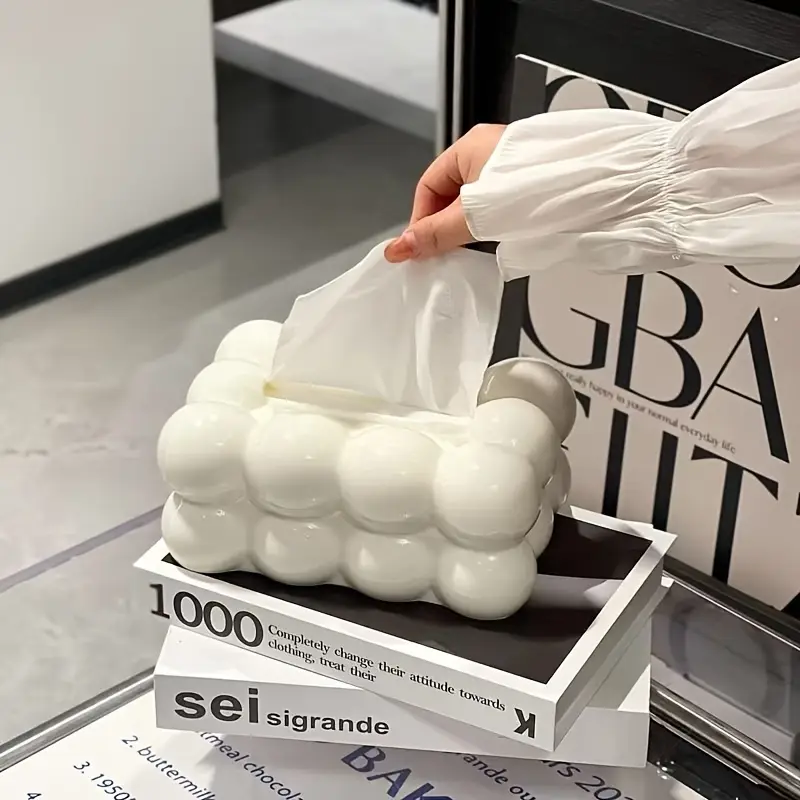 Bubble Design Tissue Box – Decorative Bubble-Shaped Tissue Holder - Image 6