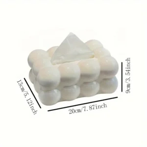 Bubble design decorative tissue box holder for modern home and office décor