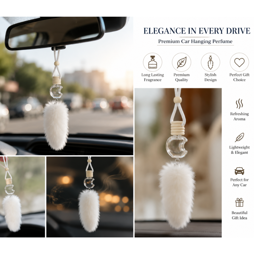 Car hanging perfume aroma diffuser for vehicle interior fragrance