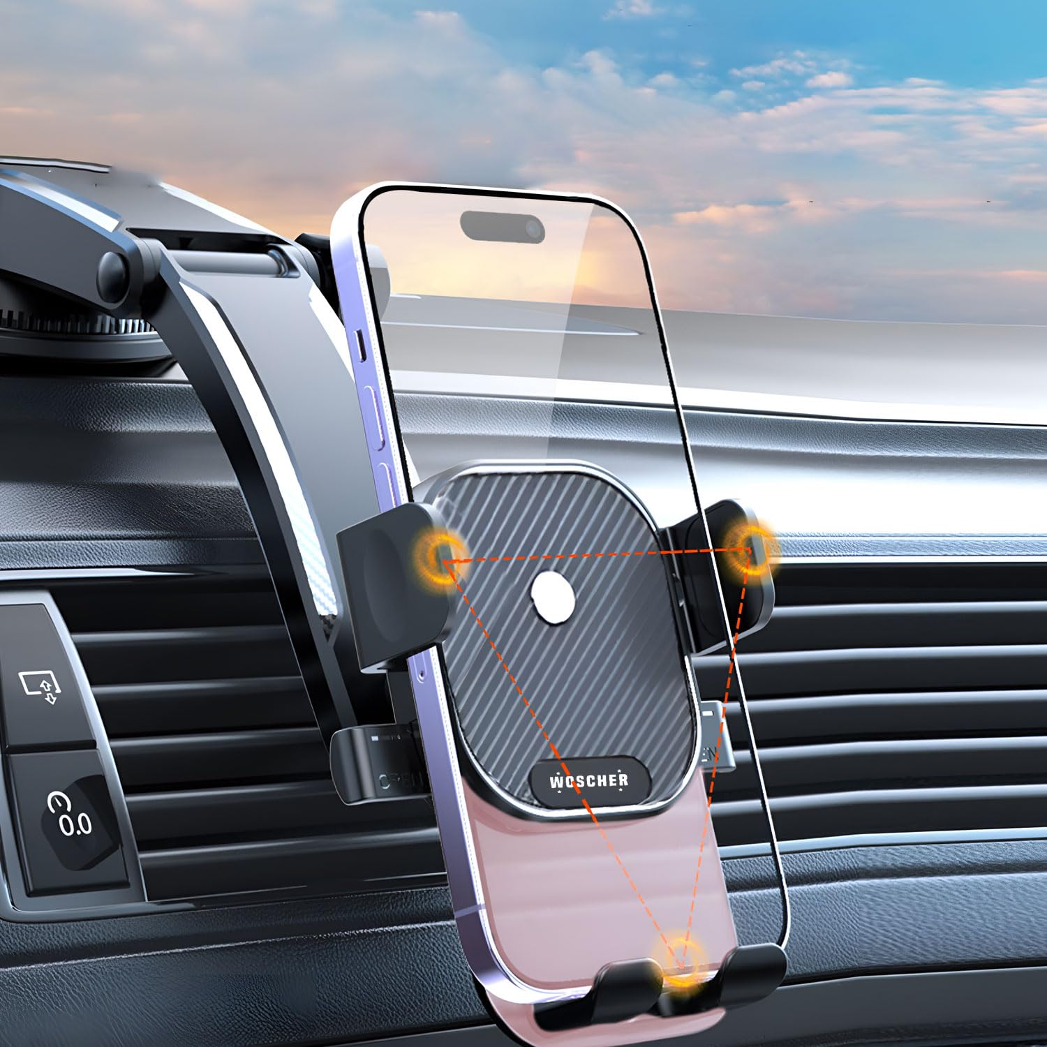 Car Suction Cup Phone Holder N81 – Windshield Mobile Mount - Image 3