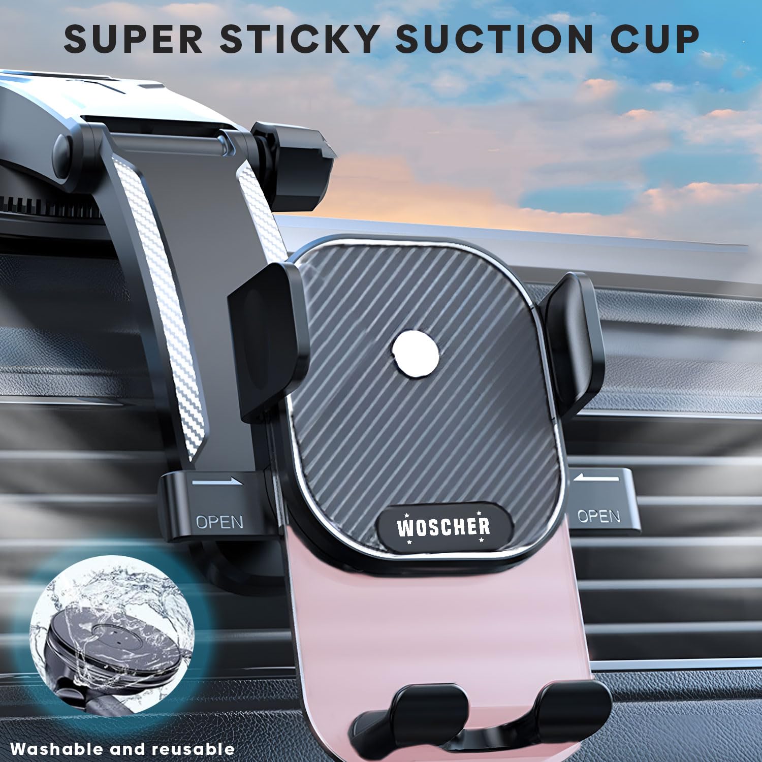 Car Suction Cup Phone Holder N81 – Windshield Mobile Mount - Image 2