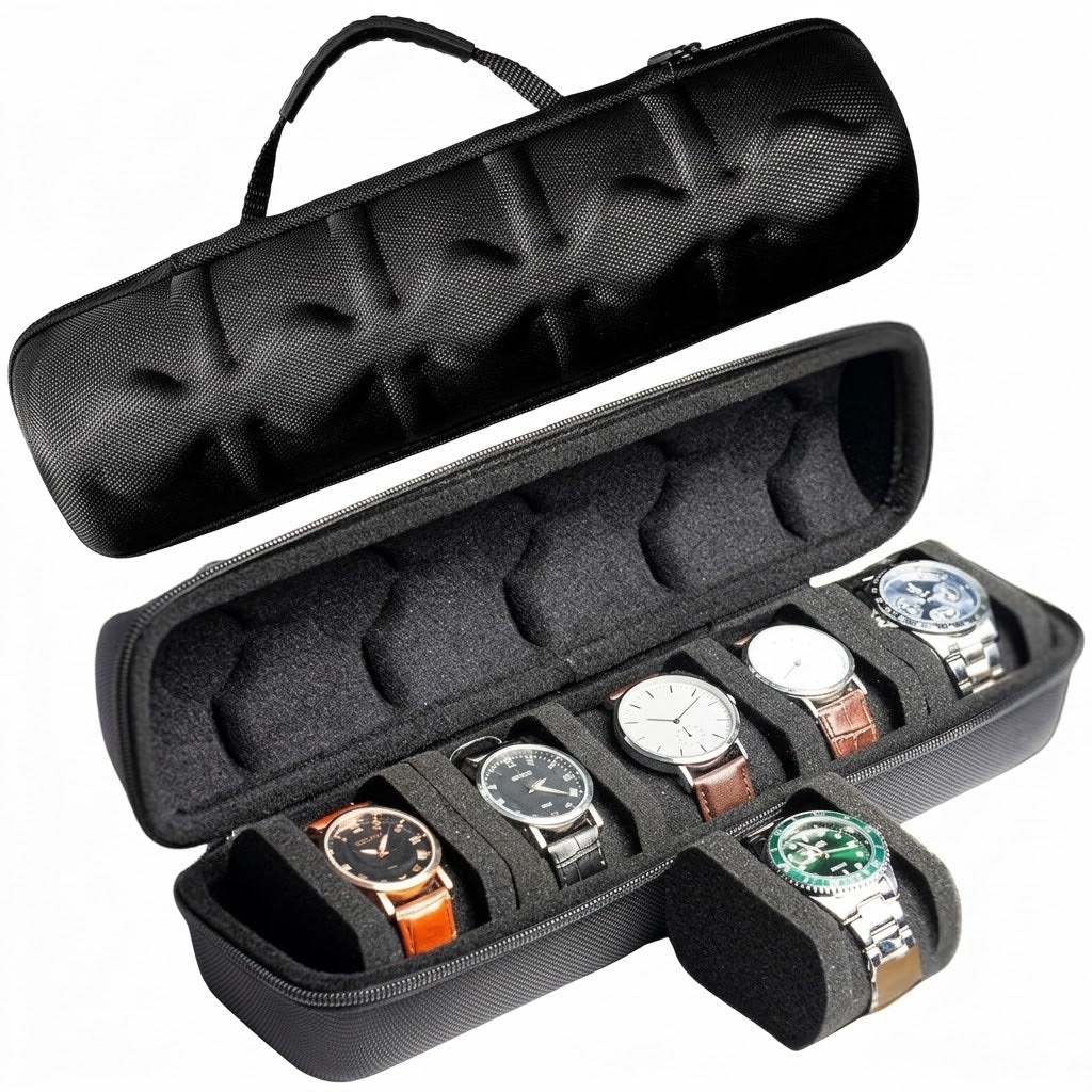 5 Slot Portable Watch Organizer Premium Quality - Image 3