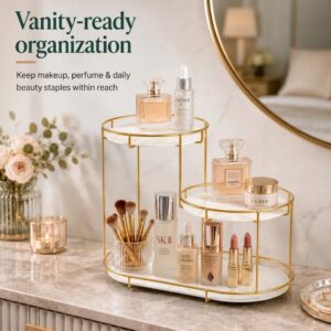 Alternative view of 3 Tier Golden Vanity Stand