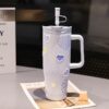 Cute Heart Pearl Stainless Steel Tumbler 1200ml