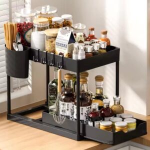Alternative view of 2 Layer Under the Sink Multi-purpose Moveable Storage Rack