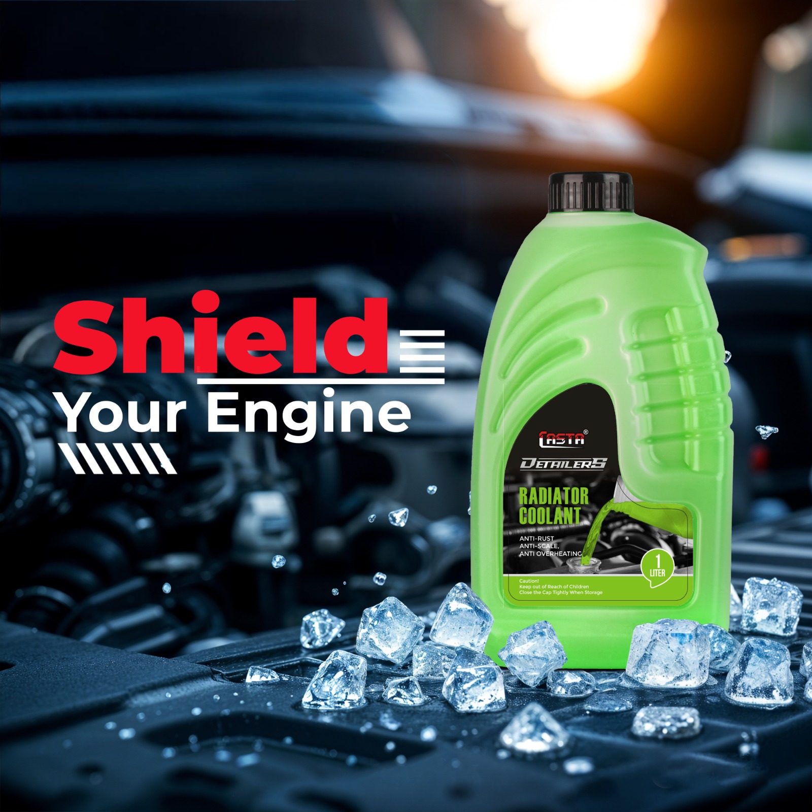 Detailers Radiator Coolant Green – Car Engine Coolant - Image 2