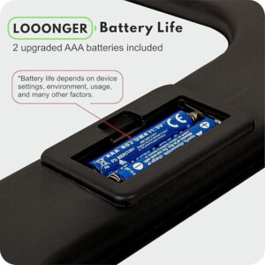 Digital body weight scale with 180kg maximum weighing capacity
