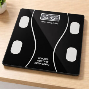 Digital body weight scale with 180kg maximum weighing capacity