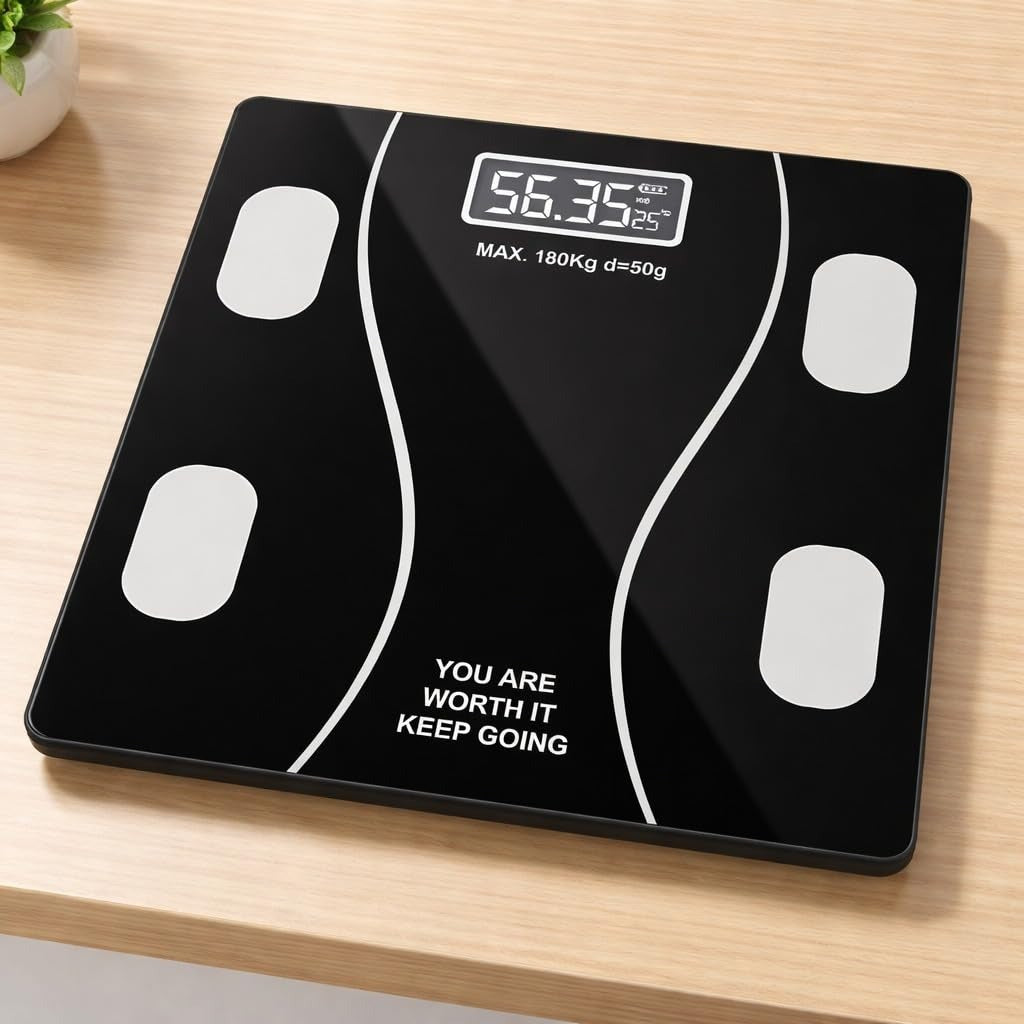 Digital body weight scale with 180kg maximum weighing capacity