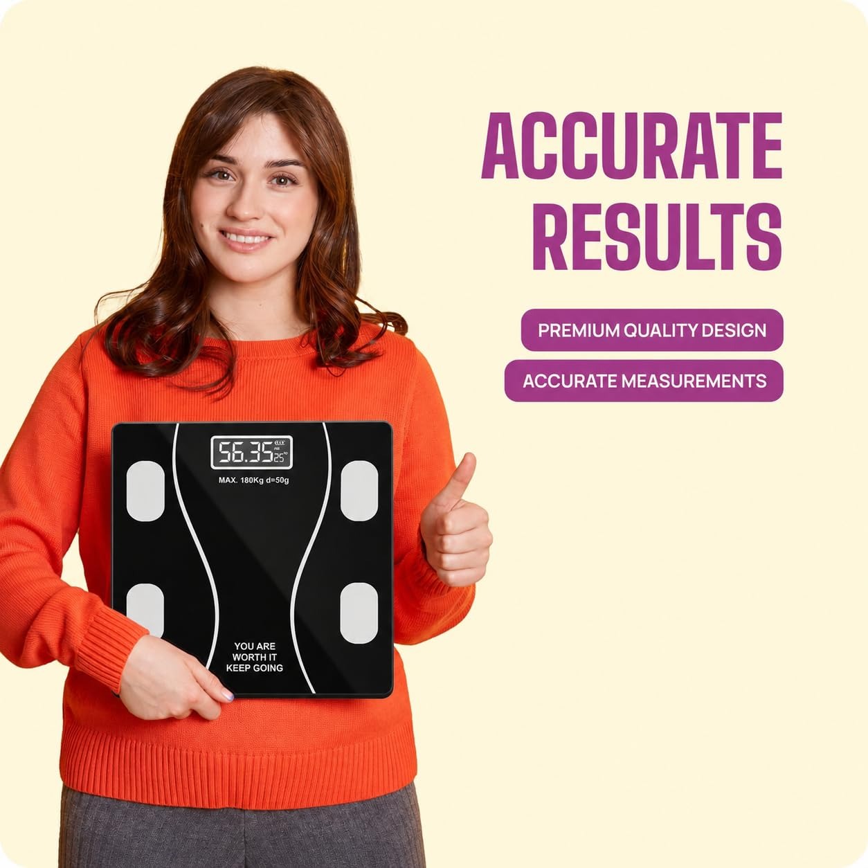 Digital Body Weight Scale 180kg – Electronic Bathroom Weighing Scale - Image 3
