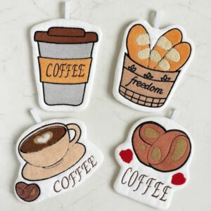 Cute Coffee Shape Microfiber Cleaning Towel
