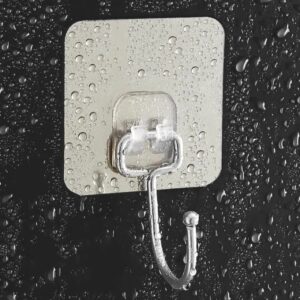 Alternative view of (Pack of 10) Self Adhesive Large Wall Hooks for Hanging Heavy Duty Wall Hooks PVC