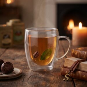 Double Wall Glass Cup — Elegant Look, Comfortable Grip and Hot/Cold Drinks