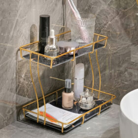 2 Tier Rectangular Vanity Stand