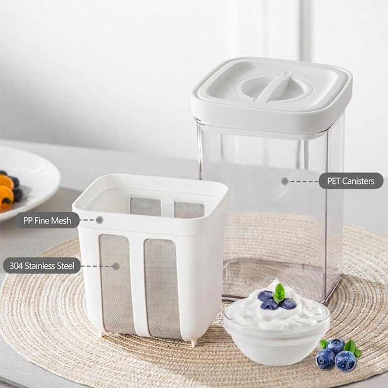 Greek Yogurt Maker 1100ml – Homemade Greek Yogurt Strainer - Image 5