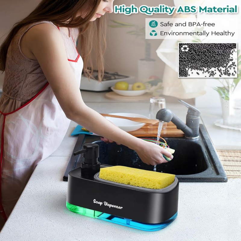 Hand & Dish Soap Pump Dispenser – Premium Kitchen Dispenser - Image 3