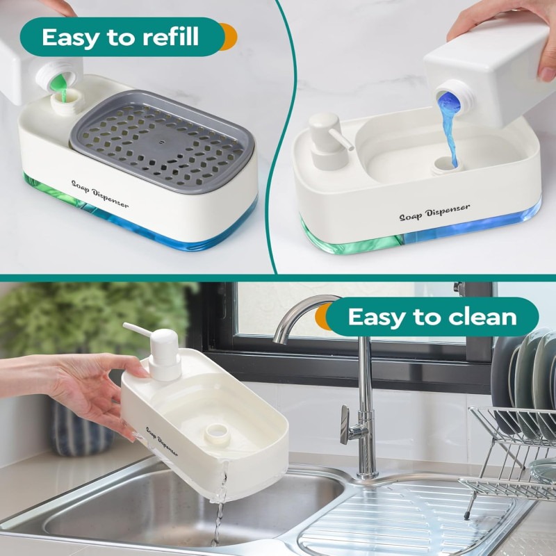 Hand & Dish Soap Pump Dispenser – Premium Kitchen Dispenser - Image 9