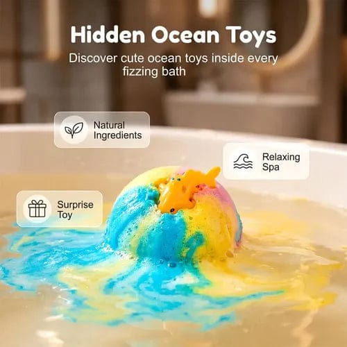 Hidden Surprise Bath Bombs for Kids – Fun Bath Time Gift - Image 5