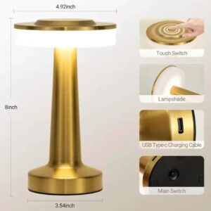 LED touch lamp for bedroom and bedside table