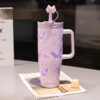 Lilac Butterfly Vacuum Tumbler 40oz