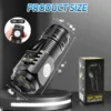 Mini Portable Outdoor LED Flashlight with Three-Eyed LED Design
