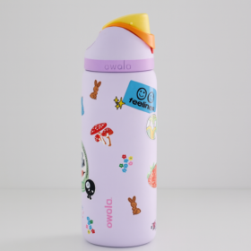 Owala FreeSip Bow 320 oz water bottle in Dear Diary design