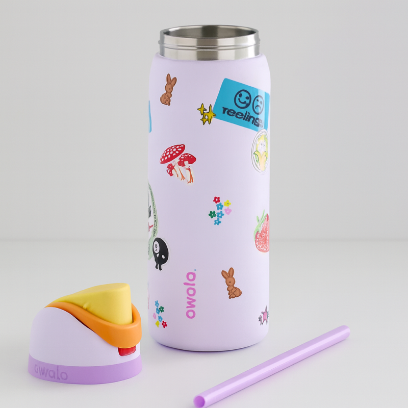 Owala FreeSip Bow 320 oz water bottle in Dear Diary design