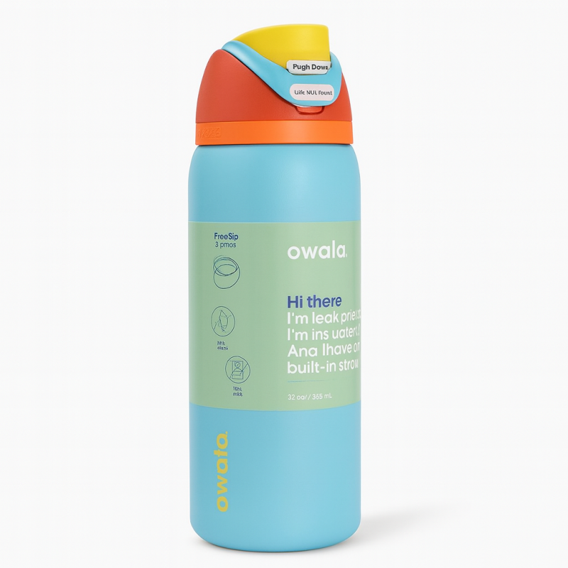 Owala FreeSip 320 oz water bottle in blue