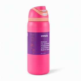 Owala FreeSip 320 oz water bottle in dark pink