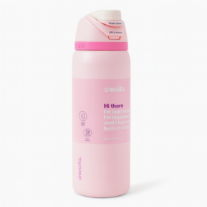 Owala FreeSip 320 oz water bottle in pink